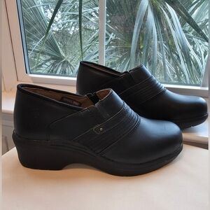 New Ariat Black Leather Steel Toe Safety Clogs | Women's 9.5 Wide
